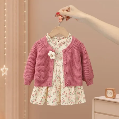 فستان ورود مع جكيت صوف