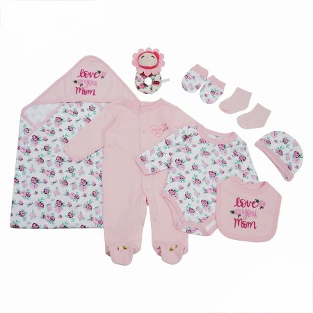 طقم بيبي 8 قطع Flowers