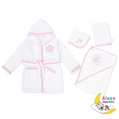 طقم برنص حمام 4 قطع