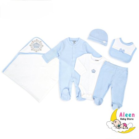 طقم وافرهول قطن التاج الملك والملكة