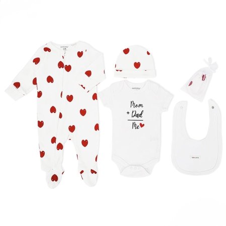 طقم قطن 5 قطع mom+dad