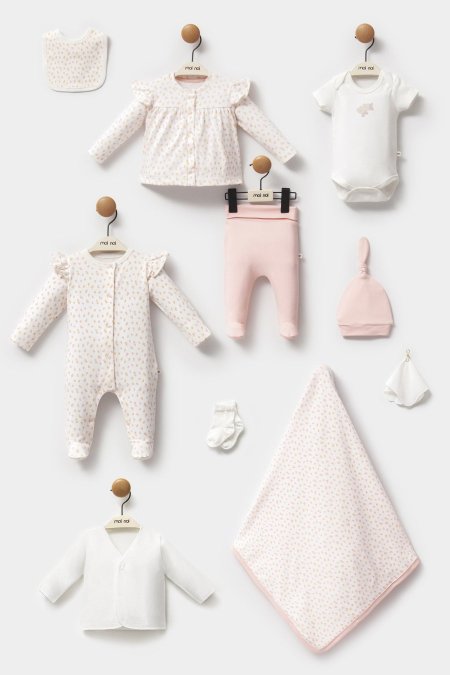 طقم استقبال بيبي 10 قطع flowers mini