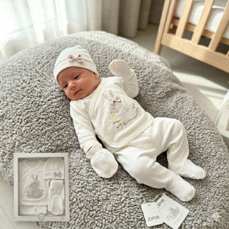 بوكس طقم بيبي 5 قطع الأرنب