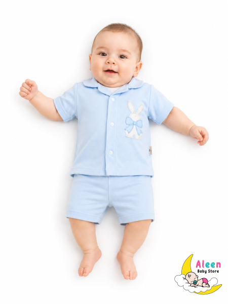 بجامة بيبي تركي ارنوب organic cotton