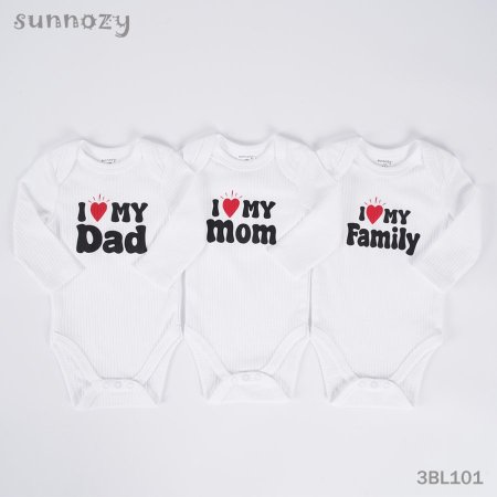 طقم 3 تبانات نص كم love dad+mom