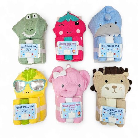 منشفة هودي مع بشاكير TODDLER HOODED