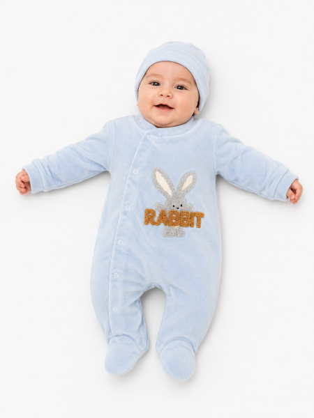 افرهول مخمل مع طاقية rabbit 🐇