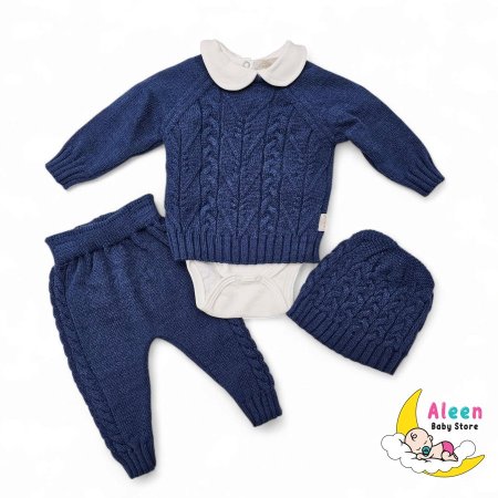 طقم صوف حياكة elegant baby