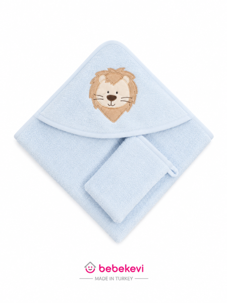 منشفة اسد ازرق bebekevi