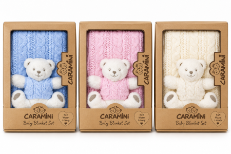 حرام صوف صنارة مع دبدوب gift box