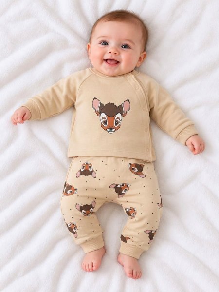 بجامة فوتر تركية للمواليد Bambi