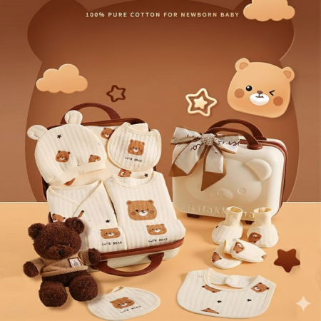 شنطة cute bear لون بيج