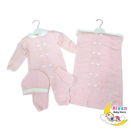 طقم استقبال صوف مع بطانية