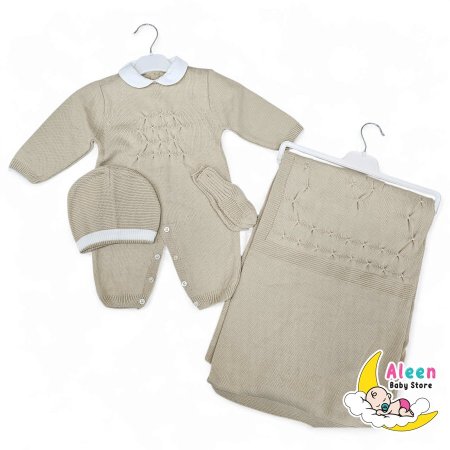 طقم استقبال صوف مع بطانية